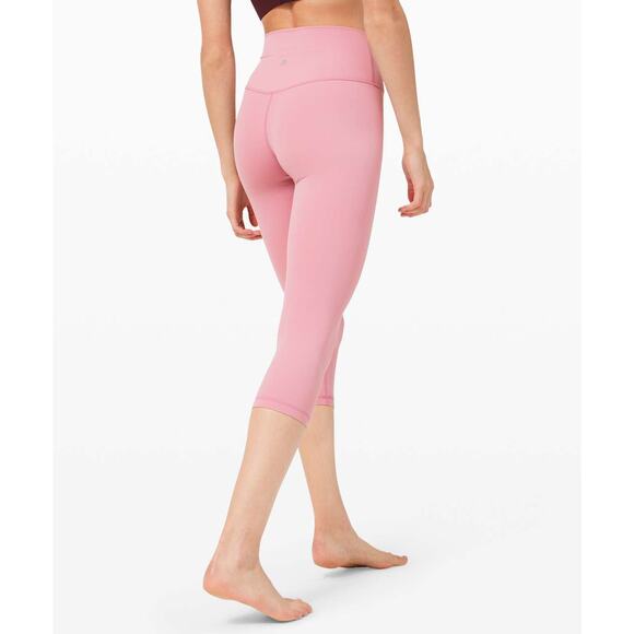 Lululemon Align Crop *21" Size 4 Pink Nulu - Picture 2 of 9